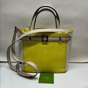 kate spade Yellow and Cream Crossbody Tote